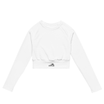 All-Over Print Recycled Long Sleeve Crop Top